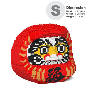 Jekca Daruma Doll 01S-M01 Building Bricks Set 21x27x25cm