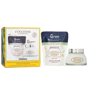 L'Occitane Almond Duo Milk Concentrate & Eco-Refill Collection 200mlx2