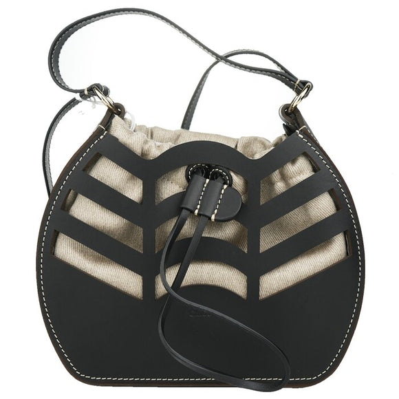 Chloe Small kayan round bucket bag Black