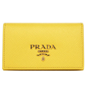 Prada Prada Saffiano Leather Card Holder 1MC122 Yellow