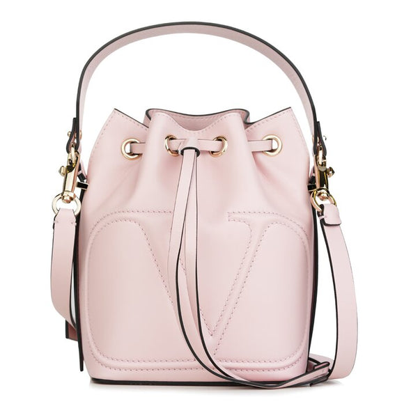 Valentino Garavani Valentino Small VLOGO Bucket Bag Pink