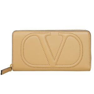 Valentino Garavani Valentino Zip around contintent wallet - Beige Beige