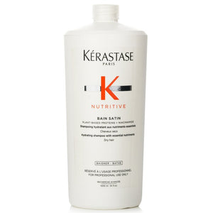 Kerastase Nutritive Bain Satin Hydrating Shampoo With Essential Nutriments (Dry Hair) 1000ml/34oz