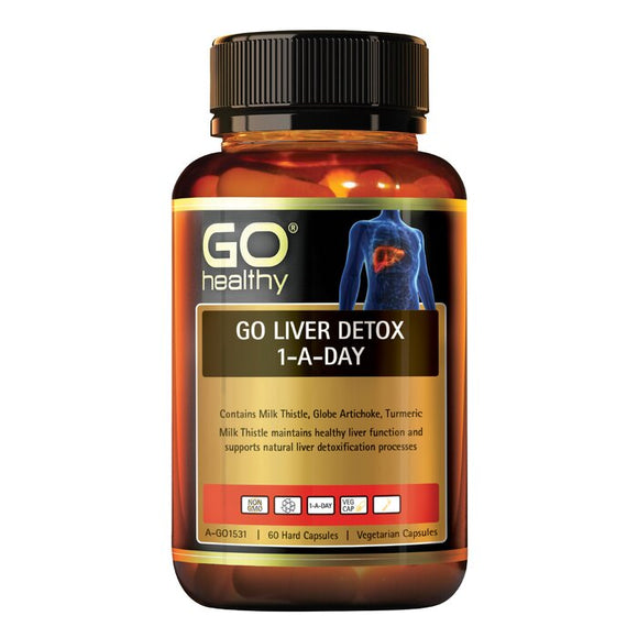 Go Healthy [Authorized Sales Agent] GO Healthy GO Liver Detox 1-A-Day - 60 VegeCapsules 60pcs/box