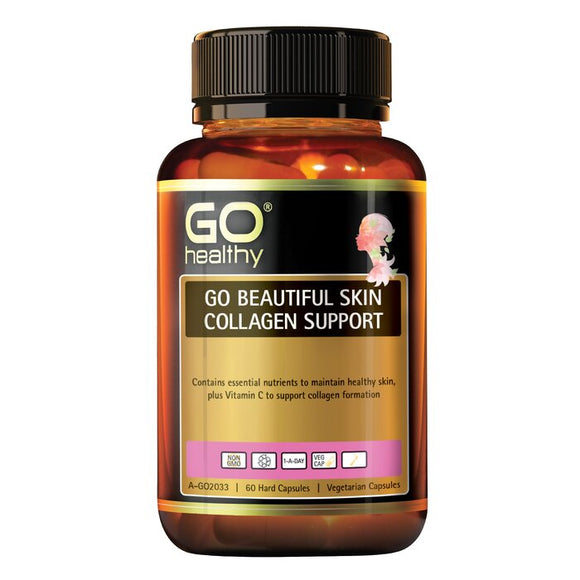 Go Healthy [Authorized Sales Agent] GO Healthy GO Beautiful Skin Collagen Support VegeCapsules - 60 Pack 60pcs/box