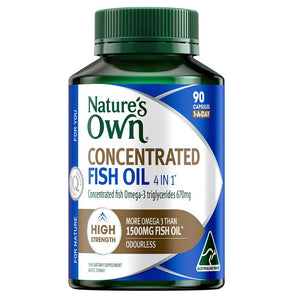 Nature's Own [Authorized Sales Agent] NATURE'S OWN 4 in 1 Concentrated Fish Oil - 90 Capsules 90pcs/box