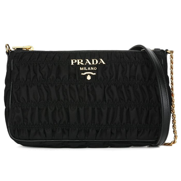 Prada Prada Tessuto Gaufre Sling Bag 1BH152 Black