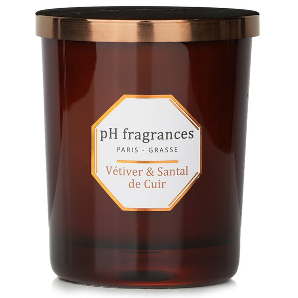 pH fragrances Scented Candle - Vetiver & Santal De Cuir 180g/6.3oz