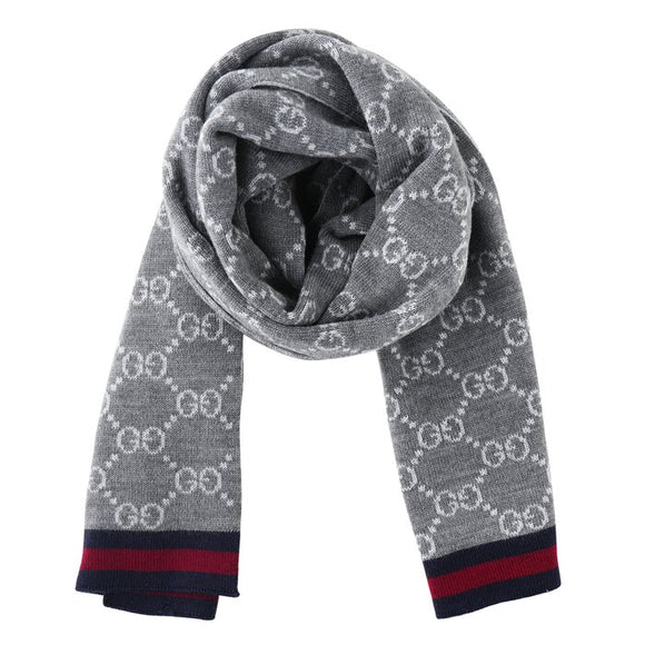 Gucci Unisex Guccissima Scarf 325806 Grey