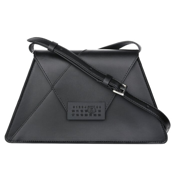 Maison Margiela MM6 Japanese leather shoulder bag Black