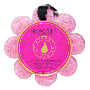 Spongelle Wild Flower Soap Sponge - Bulgarian Rose (Pink) 1pc/85g