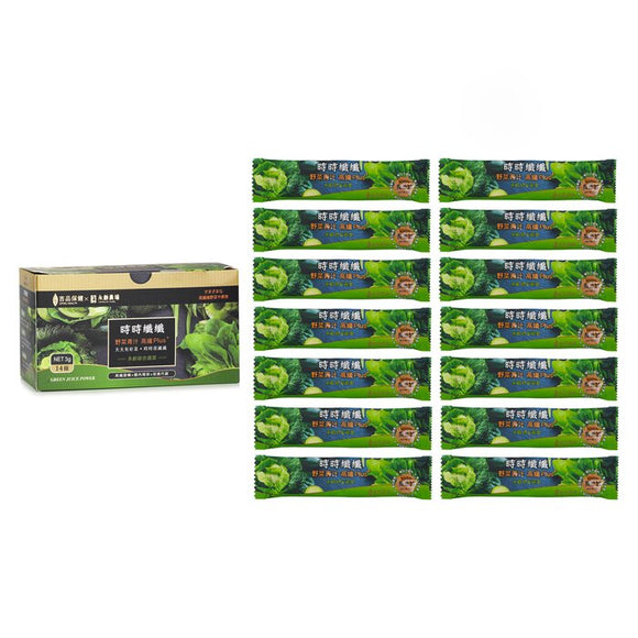 EcKare Evergreen Wild Vegetable Green Juice High Fiber Plus+ 14pcs/box