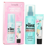 Benefit Prime &amp; Set Pore Pack: The Porefessional Smoothing Face Primer + Super Setter Long Lasting Makeup Setting Spray 2pcs