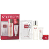 SK II Pitera - Gift Set Best Seller Trial Kit: Facial Treatment Ess. 75ml+Facial Treatment Cleanser 20g+SKINPOWER Advanced Cream 15g+ F.T Mask 1pcs 4pcs