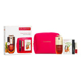Clarins Favourites Set: Double Serum 30ml+Lip Comfort Oil - # 03 1.4ml+Wonder Volume Mascara XXL 3ml+Double Serum Eye Sample 0.9ml 4pcs