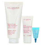 Clarins Perfect Hydration Body Set: Super Hydrating Body Balm 200ml+Youthful Hand Cream 30ml+Hydra Essentiel Reparing Lip Balm 3ml 3pcs - DETAIL-1