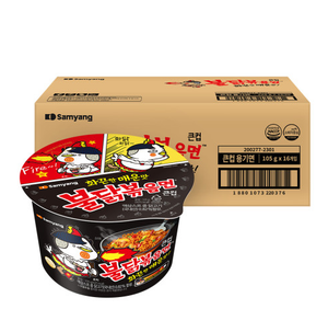 Buldak Ramen Cup Noodle Big Cup Buldak Bokkeum Myeon 105g x 16 packs -  South Korea