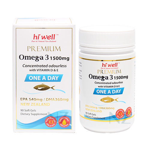 Hi Well Omega3 One-A-Day 1500mg 90Capsules