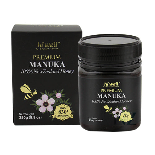 Hi Well Premium Manuka 100% NZ Honey MGO830+(UMF20+) 250g