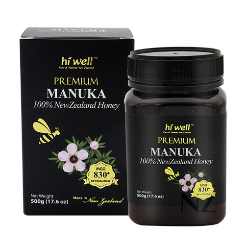 Hi Well Premium Manuka 100% NZ Honey MGO830+(UMF20+) 500g