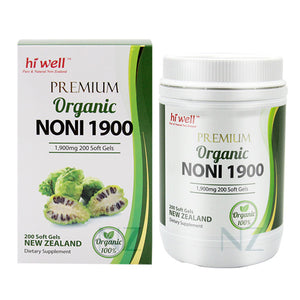 Hi Well Premium Organic Noni 1900 200Softgels