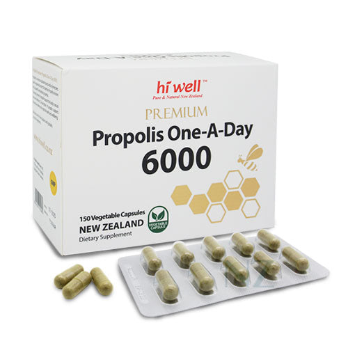 Hi Well Premium Propolis One-A-Day 6000 Flavonoid 120mg 150Capsules