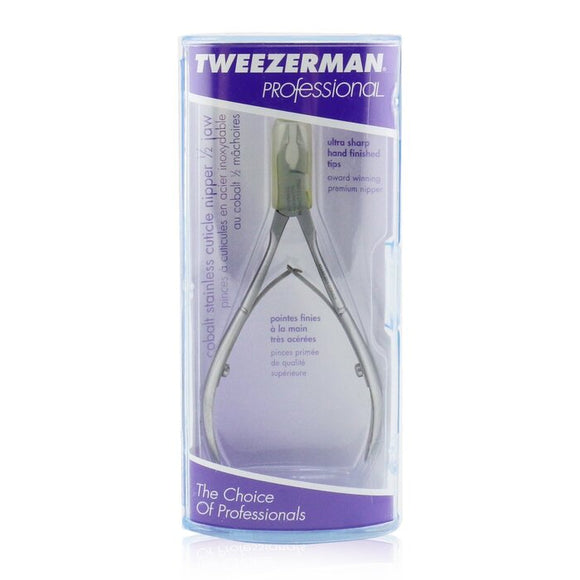 Tweezerman Professional Cobalt Stainless Cuticle Nipper - 1/2 Jaw -