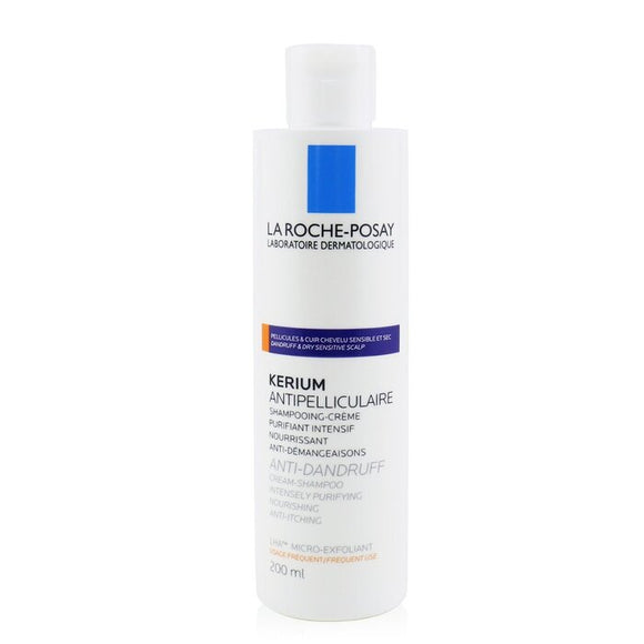 La Roche Posay Kerium Anti-Dandruff Cream Shampoo (For Dry Hair or Scalp) 200ml/6.7oz