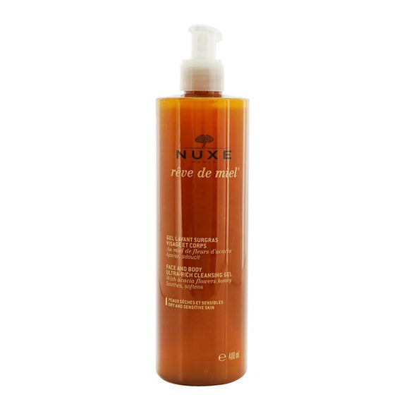 Nuxe Reve De Miel Face & Body Ultra-Rich Cleansing Gel (Dry & Sensitive Skin) 400ml/13.5oz