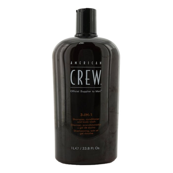 American Crew Men 3-IN-1 Shampoo, Conditioner & Body Wash 1000ml/33.8oz