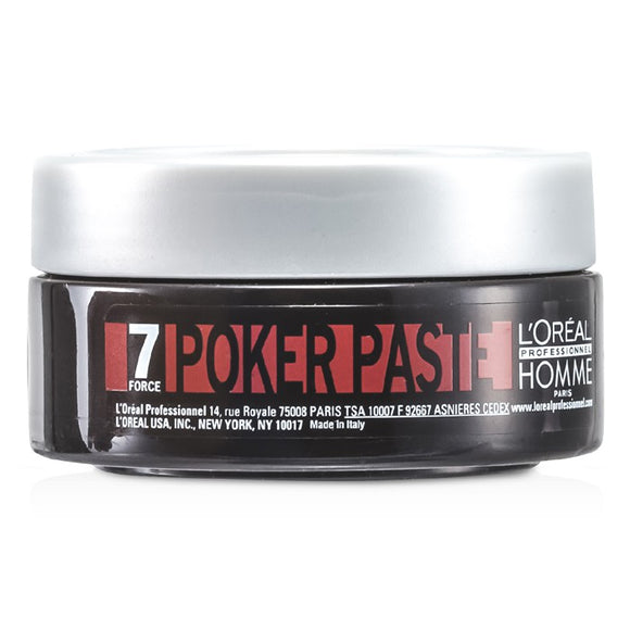 L'Oreal Professionnel Homme Poker Paste (Reworkable Compact Paste, Extreme Hold) 75ml/2.5oz