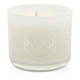 iKOU Eco-Luxury Aromacology Natural Wax Candle Glass - Peace (Rose & Ylang Ylang) (2x2) inch