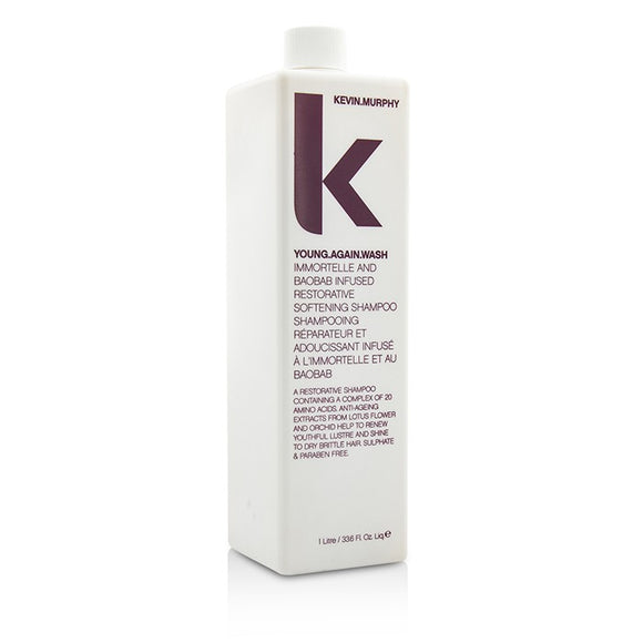 Kevin.Murphy Young.Again.Wash (Immortelle and Baobab Infused Restorative Softening Shampoo - To Dry Brittle Hair) 1000ml/33.6oz