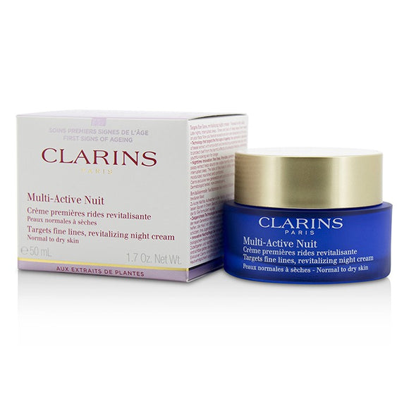 Clarins Multi-Active Night Targets Fine Lines Revitalizing Night Cream - For Normal To Dry Skin 50ml/1.7oz