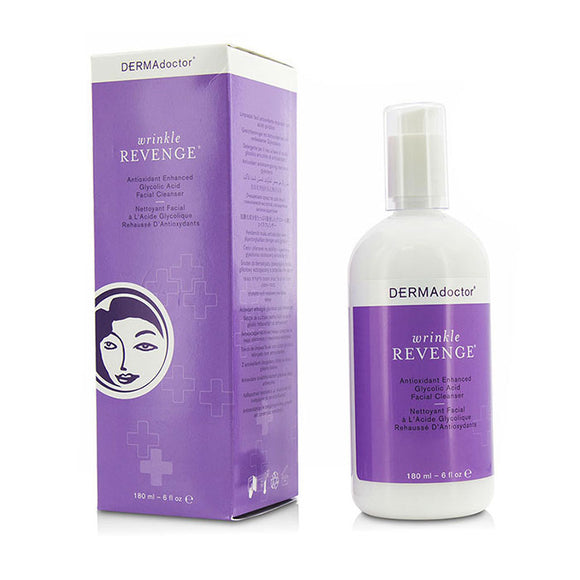 DERMAdoctor Wrinkle Revenge Antioxidant Enhanced Glycolic Acid Facial Cleanser 180ml/6oz