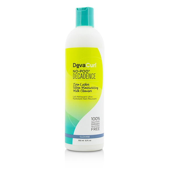 DevaCurl No-Poo Decadence (Zero Lather Ultra Moisturizing Milk Cleanser - For Super Curly Hair) 355ml/12oz