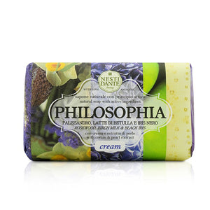 Nesti Dante Philosophia Natural Soap - Cream - Rosewood, Birch Milk & Black Iris With Cream & Pearl Extract 250g/8.8oz