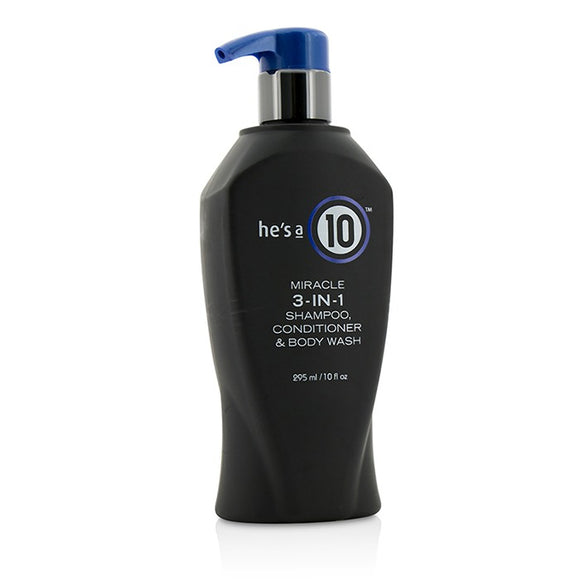 It's A 10 He's A 10 Miracle 3-In-1 Shampoo, Conditioner & Body Wash 295ml/10oz