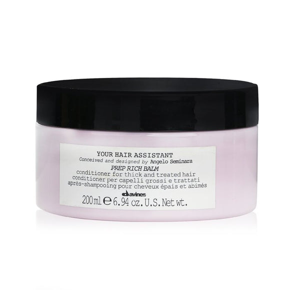 Davines Your Hair Assistant Prep Rich Balm Conditioner (For Thick and Treated Hair) 200ml/6.94oz