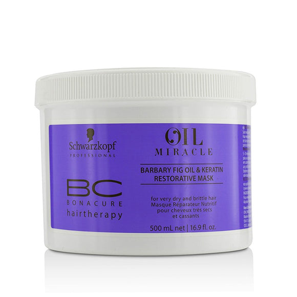 Schwarzkopf BC Bonacure Oil Miracle Barbary Fig Oil & Keratin Restorative Mask (For Very Dry and Brittle Hair) 500ml/16.9oz