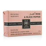 Apivita Natural Soap With Rose & Black Pepper 125g/4.41oz