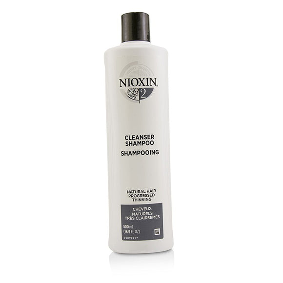 Nioxin Derma Purifying System 2 Cleanser Shampoo (Natural Hair, Progressed Thinning) 500ml/16.9oz