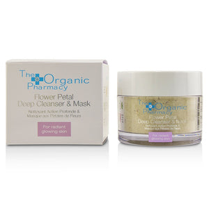 The Organic Pharmacy Flower Petal Deep Cleanser & Mask - For Radiant Glowing Skin 60g/2.14oz