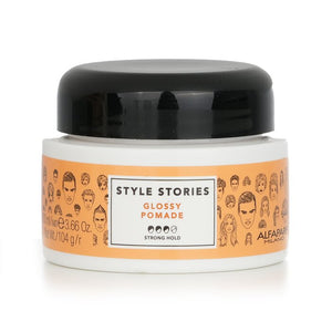 AlfaParf Style Stories Glossy Pomade (Strong Hold) 100ml/3.66oz