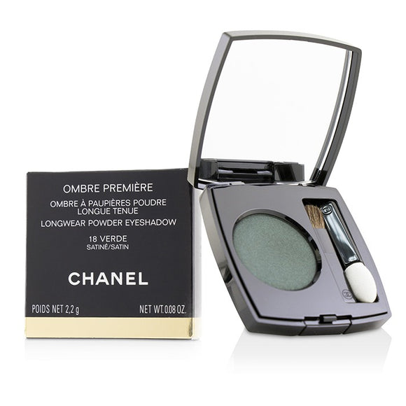 Chanel Ombre Premiere Longwear Powder Eyeshadow - 18 Verde (Satin) 2.2g/0.08oz