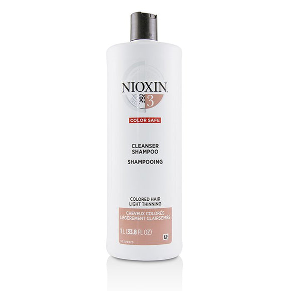 Nioxin Derma Purifying System 3 Cleanser Shampoo (Colored Hair, Light Thinning, Color Safe) 1000ml/33.8oz
