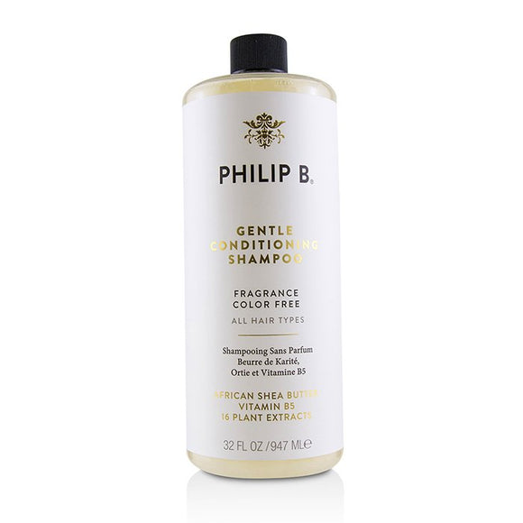 Philip B Gentle Conditioning Shampoo (Fragrance Color Free - All Hair Types) 947ml/32oz