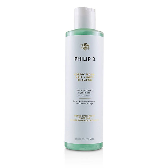Philip B Nordic Wood Hair Body Shampoo (Invigorating Purifying - All Hair Types) 350ml/11.8oz