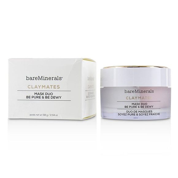 BareMinerals Claymates Be Pure & Be Dewy Mask Duo 58g/2.04oz