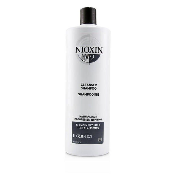 Nioxin Derma Purifying System 2 Cleanser Shampoo (Natural Hair, Progressed Thinning) 1000ml/33.8oz